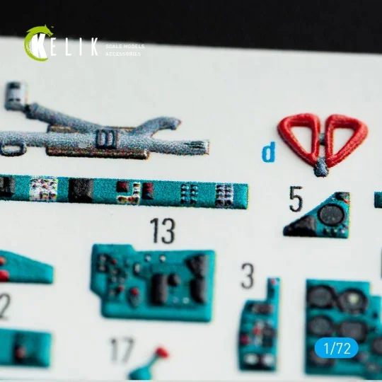 MiG-23 ML/MLA interior 3D decals for ClearProp kit, 1/72 - Kelik K7...