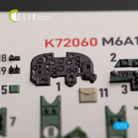 M6A1 Seiran/Nanzan interior 3D decals for Tamiya kit, 1/72 - Kelik ...