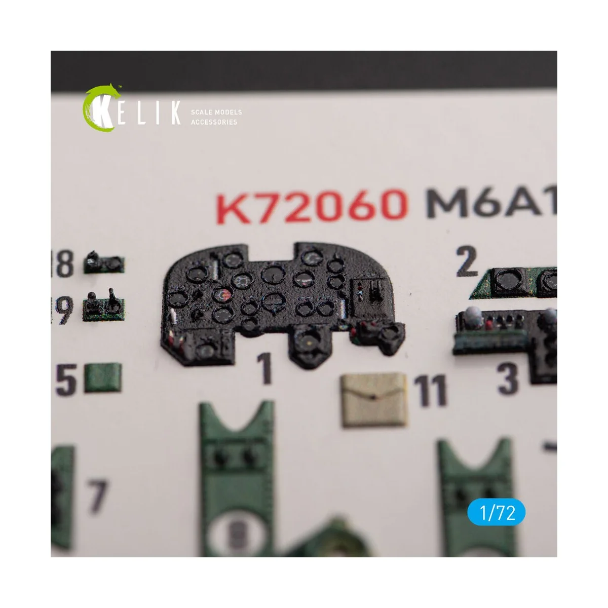 M6A1 Seiran/Nanzan interior 3D decals for Tamiya kit, 1/72 - Kelik ...