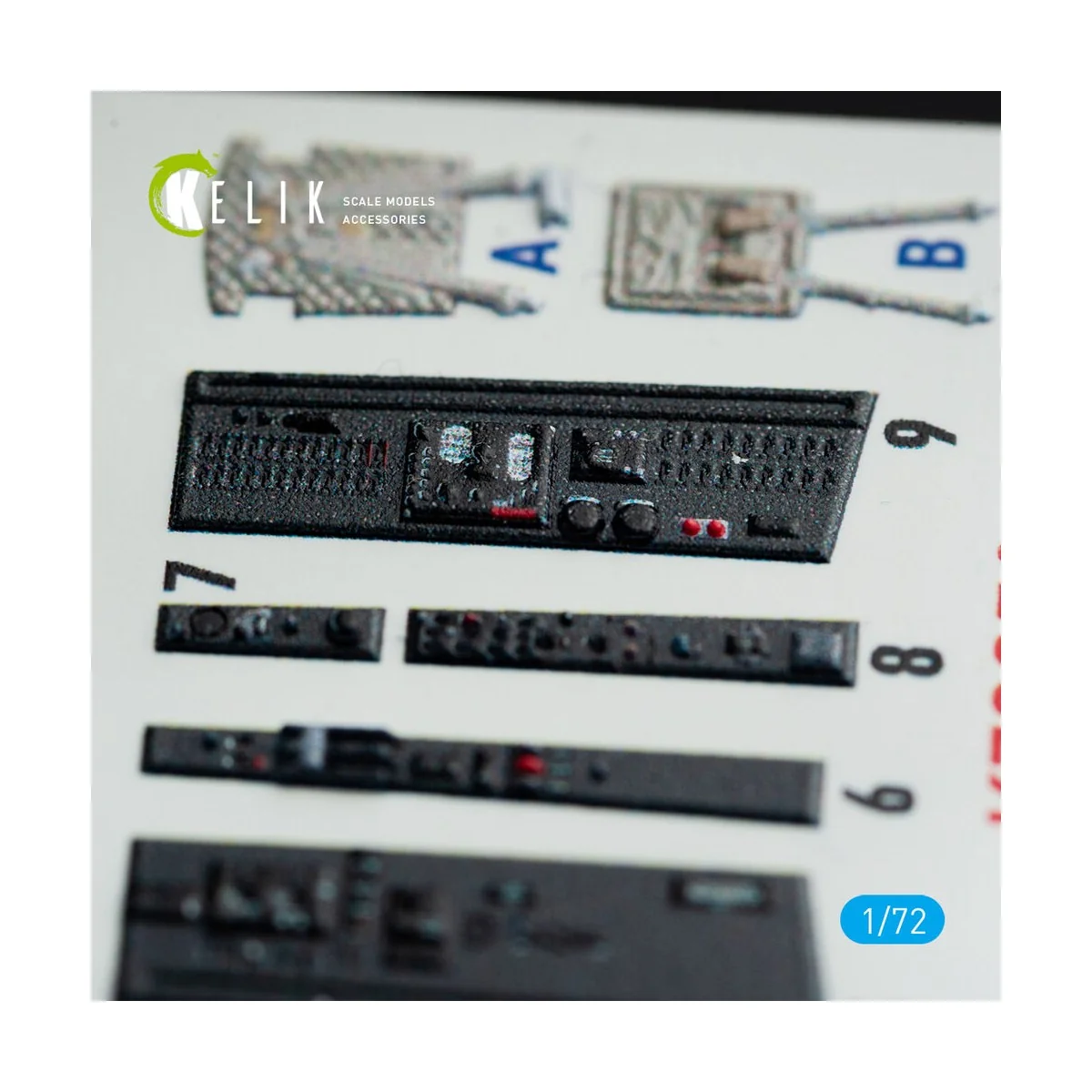 MiG-21 F-13 interior 3D decals for Revell kit, 1/72 - Kelik K72059