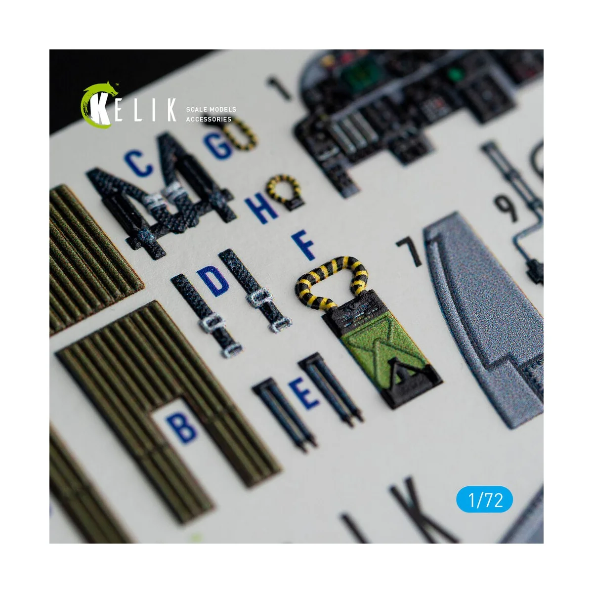 A-6E Intruder interior 3D decals for Italeri kit, 1/72 - Kelik K72067