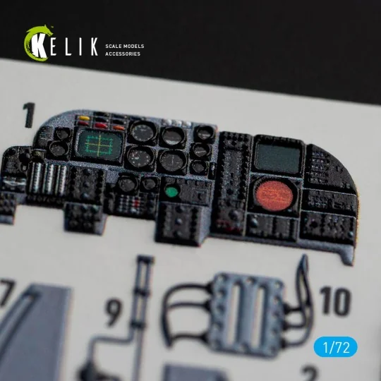 A-6E Intruder interior 3D decals for Italeri kit, 1/72 - Kelik K72067