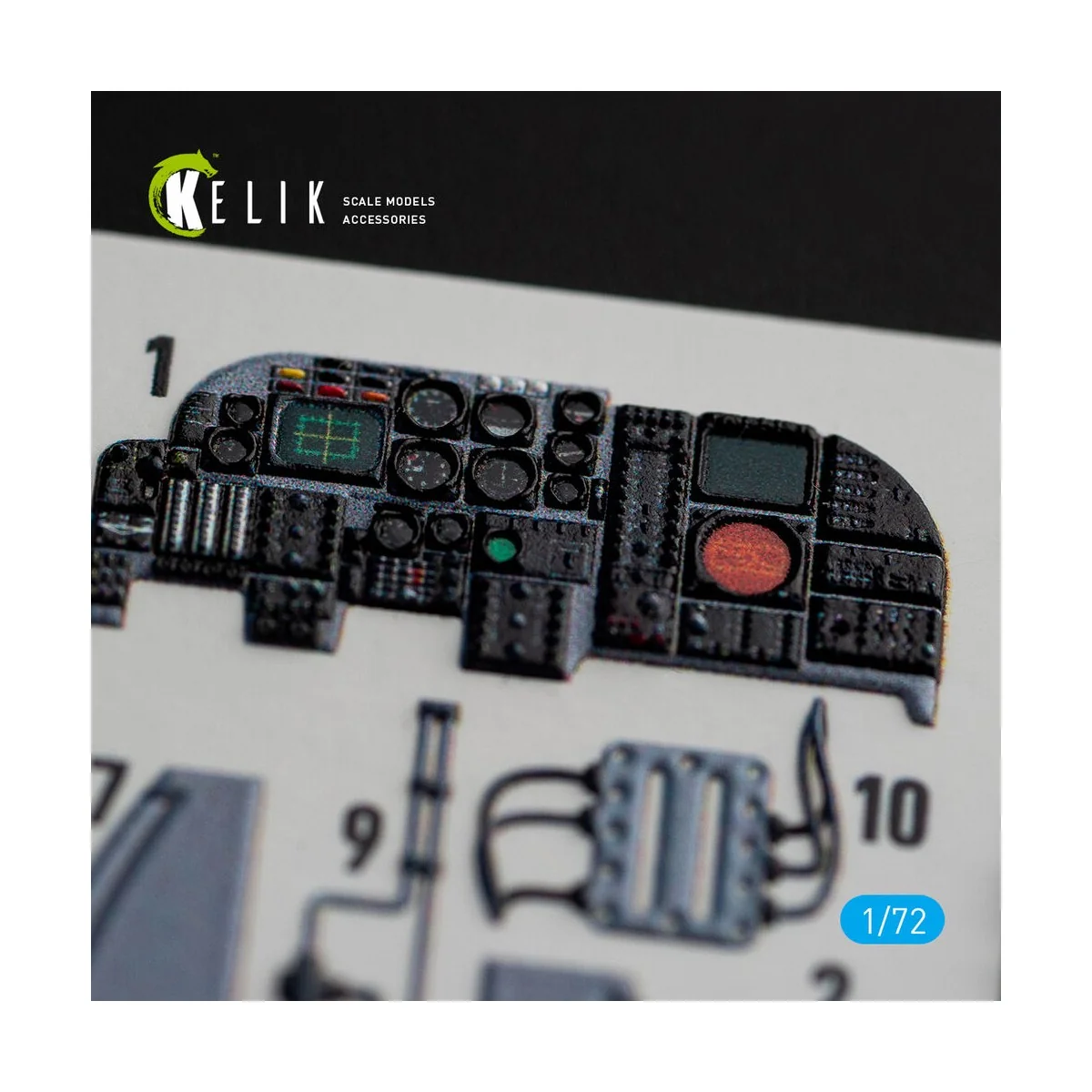 A-6E Intruder interior 3D decals for Italeri kit, 1/72 - Kelik K72067