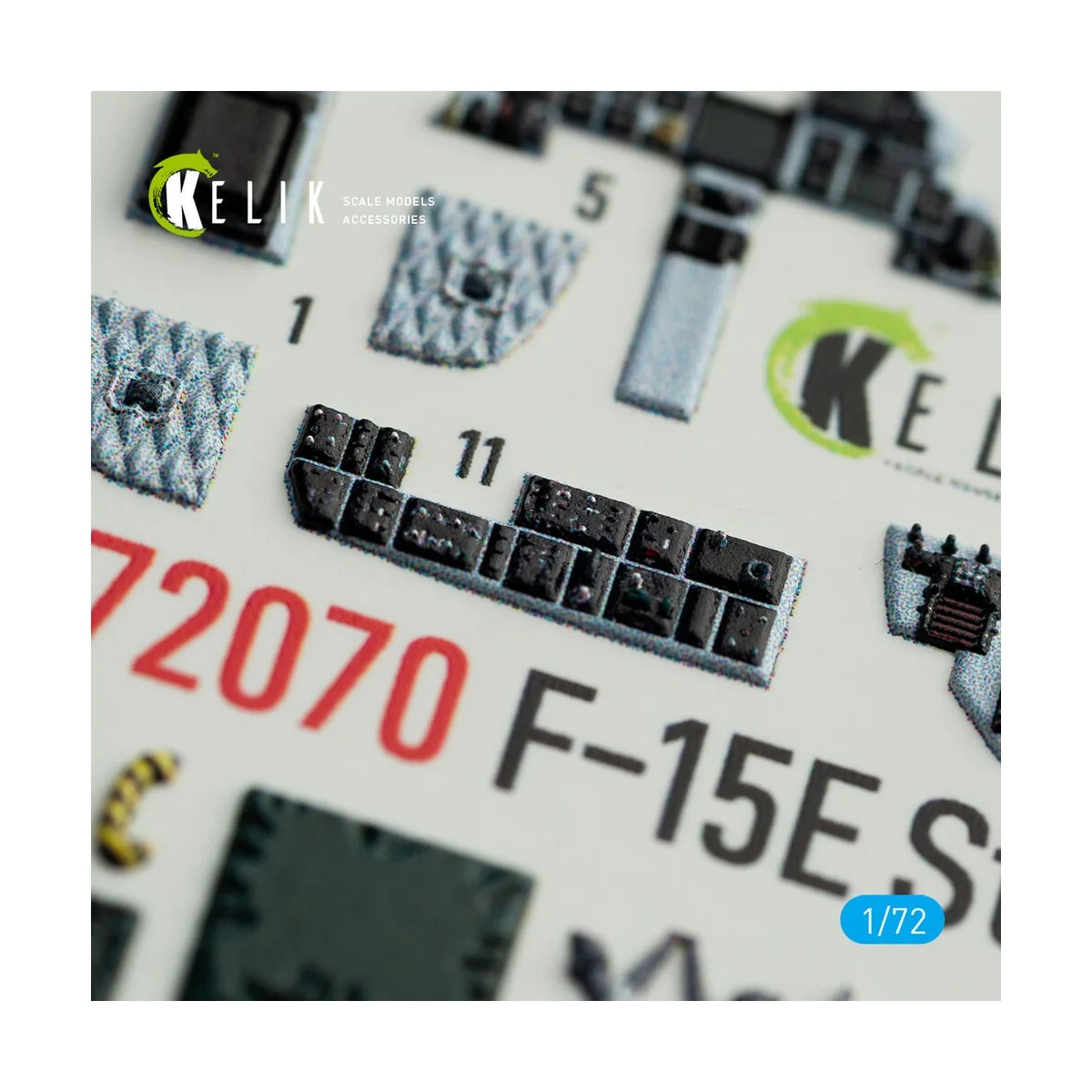 F-15E Strike Eagle interior 3D decals for Hasegawa kit, 1/72 - Keli...