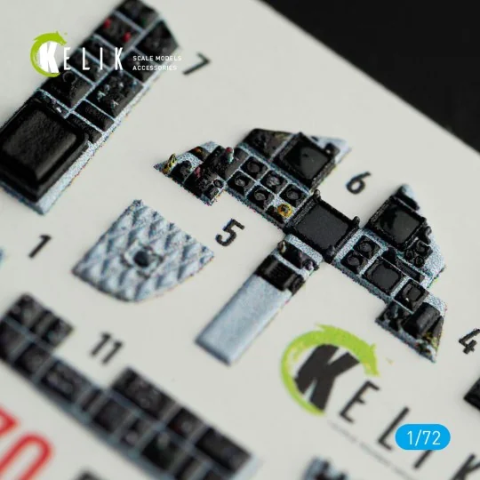 F-15E Strike Eagle interior 3D decals for Hasegawa kit, 1/72 - Keli...
