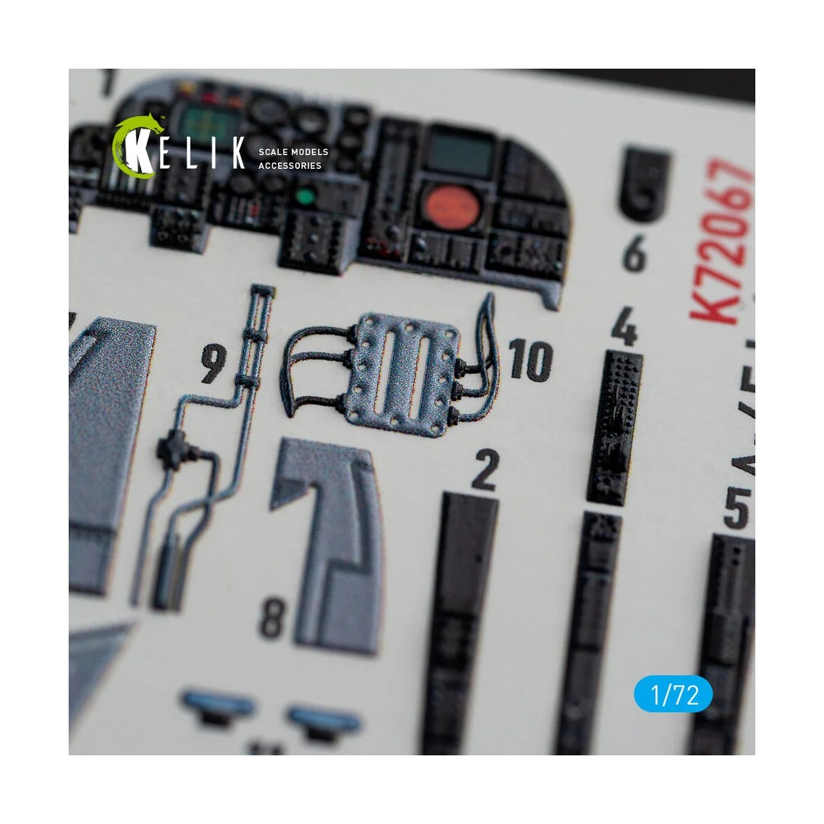 A-6E Intruder interior 3D decals for Italeri kit, 1/72 - Kelik K72067