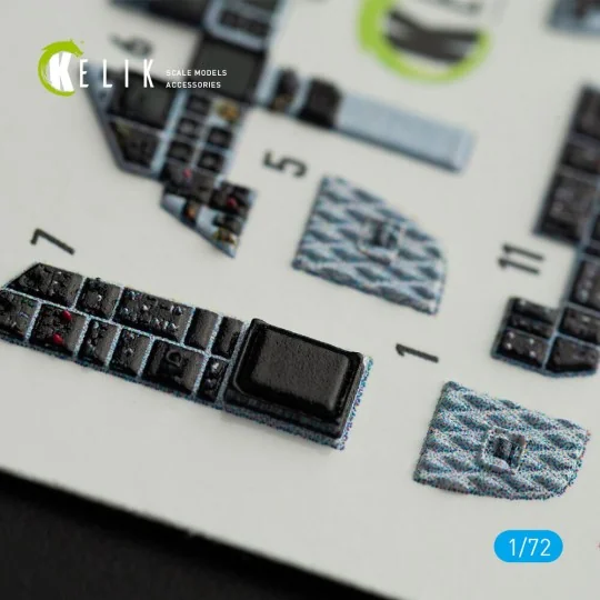 F-15E Strike Eagle interior 3D decals for Hasegawa kit, 1/72 - Keli...