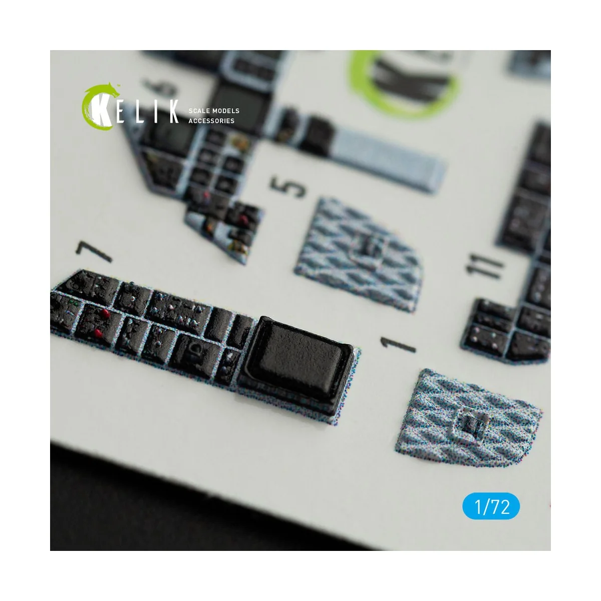 F-15E Strike Eagle interior 3D decals for Hasegawa kit, 1/72 - Keli...