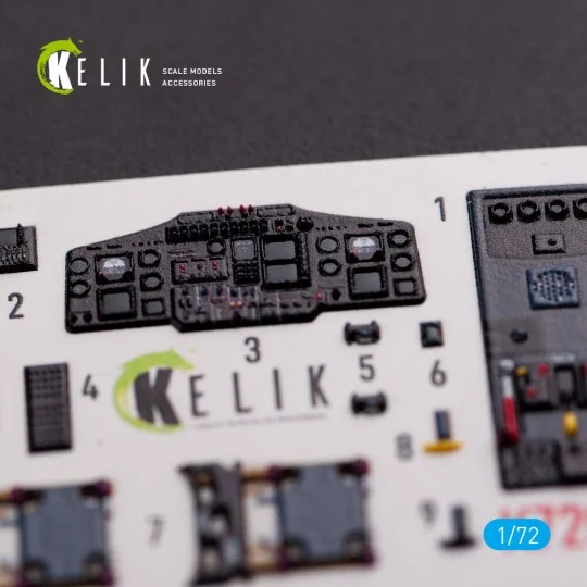 HH-65A/B Dolphin interior 3D decals for Dream Model kit, 1/72 - Kel...