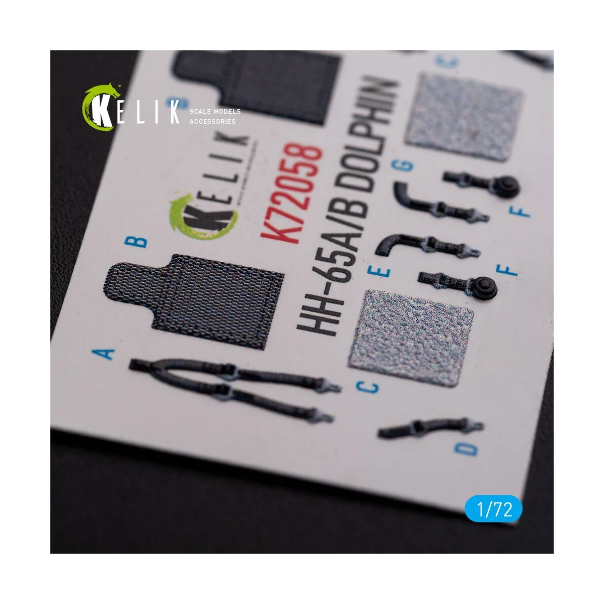 HH-65A/B Dolphin interior 3D decals for Dream Model kit, 1/72 - Kel...