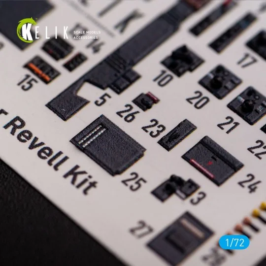 Junkers JU 88 A-4 interior 3D decals for Revell kit, 1/72 - Kelik K...