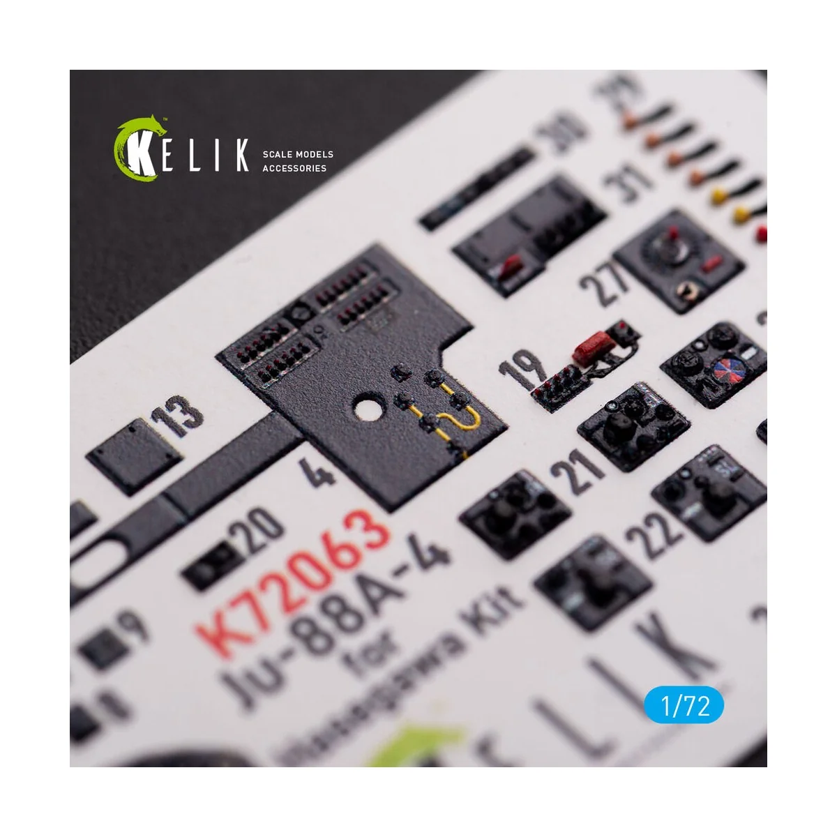 Junkers JU 88 A-4 interior 3D decals for Hasegawa kit, 1/72 - Kelik...