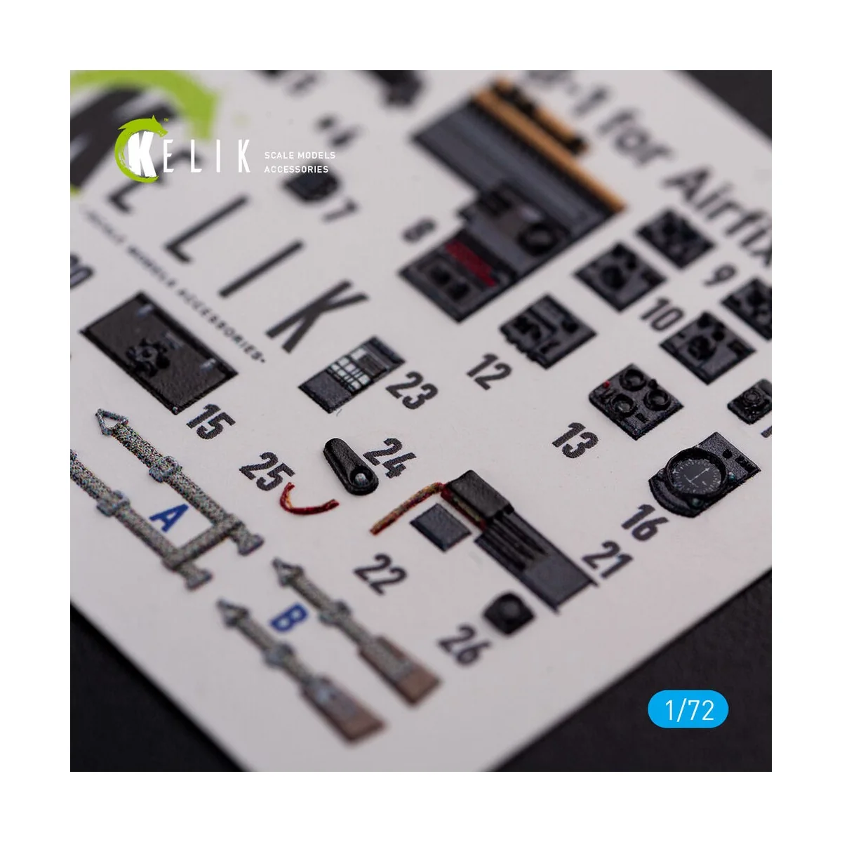 Messerschmitt Me410A-1 interior 3D decals for Airfix kit, 1/72 - Ke...