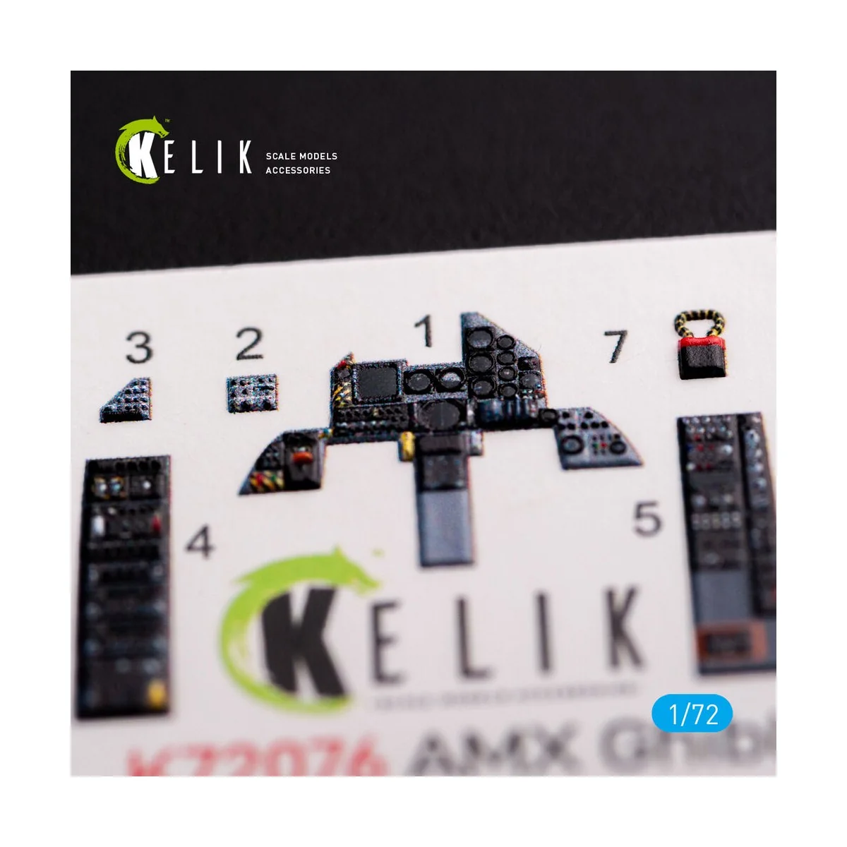 Amx Ghibli interior 3D decals for Italeri kit, 1/72 - Kelik K72076