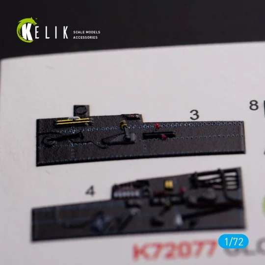 Gloster Meteor F.8 interior 3D decals for Airfix kit, 1/72 - Kelik ...