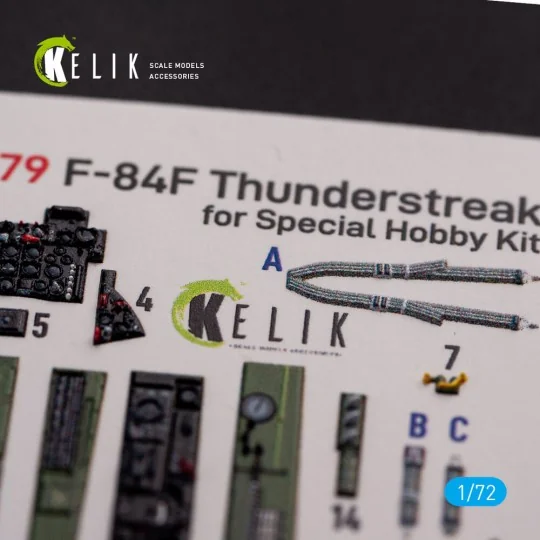 F-84F Thunderstreak interior 3D decals for Special Hobby kit, 1/72 ...