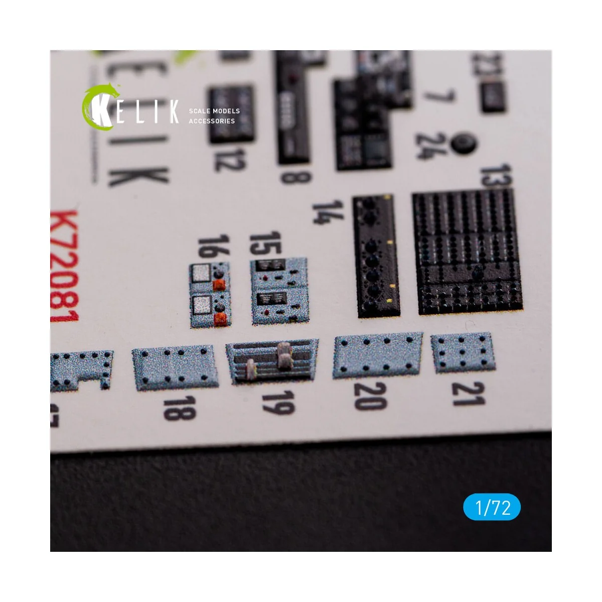 OV-10D+ Bronco interior 3D decals for ICM kit, 1/72 - Kelik K72081