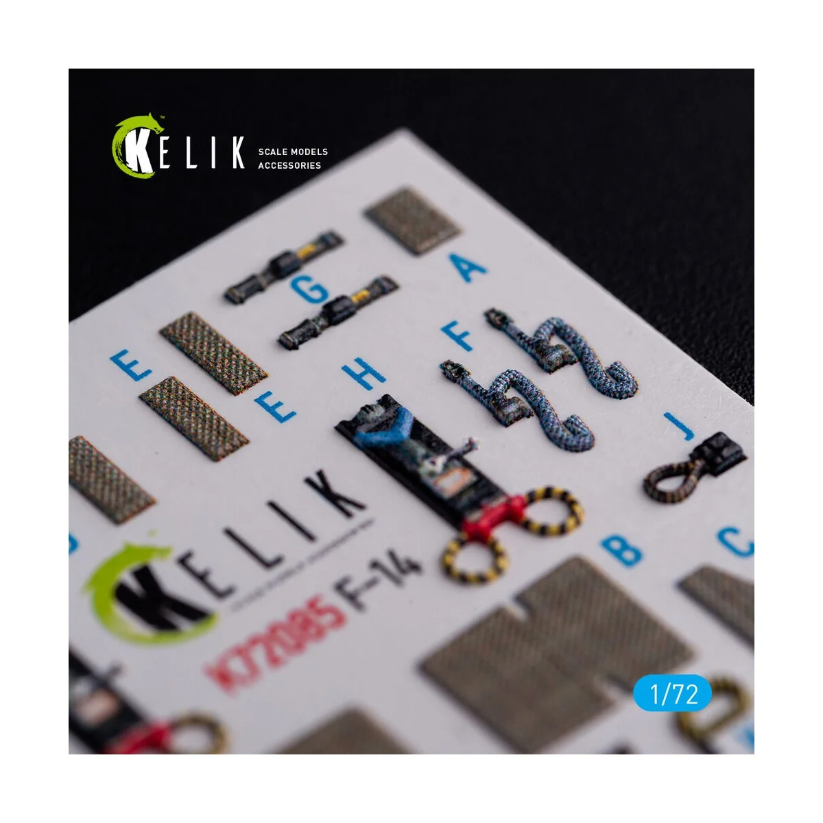 F-14A Tomcat - interior 3D decals for Hasegawa kit, 1/72 - Kelik K7...