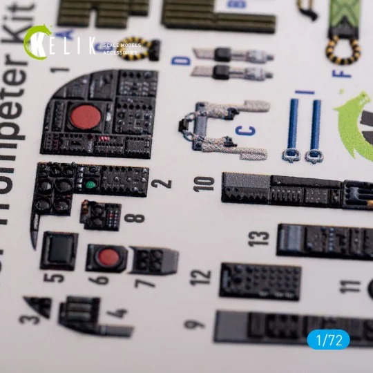 A-6A Intruder interior 3D decals for Trumpeter kit, 1/72 - Kelik K7...