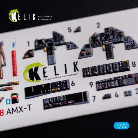 AMX-T interior 3D decals for Italeri kit, 1/72 - Kelik K72088