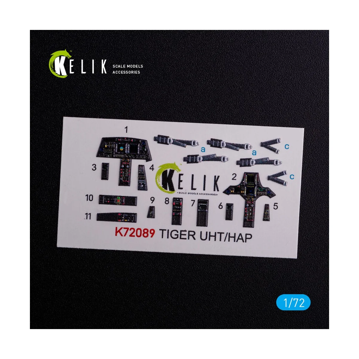 Eurocopter Tiger UHT/HAP interior 3D decals for Revell kit, 1/72 - ...