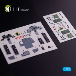 F-15D - interior 3D decals for FineMolds kit, 1/72 - Kelik K72092