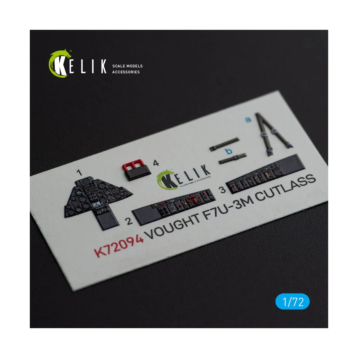 Vought F7U-3M Cutlass - interior 3D decals for Fujimi kit, 1/72 - K...