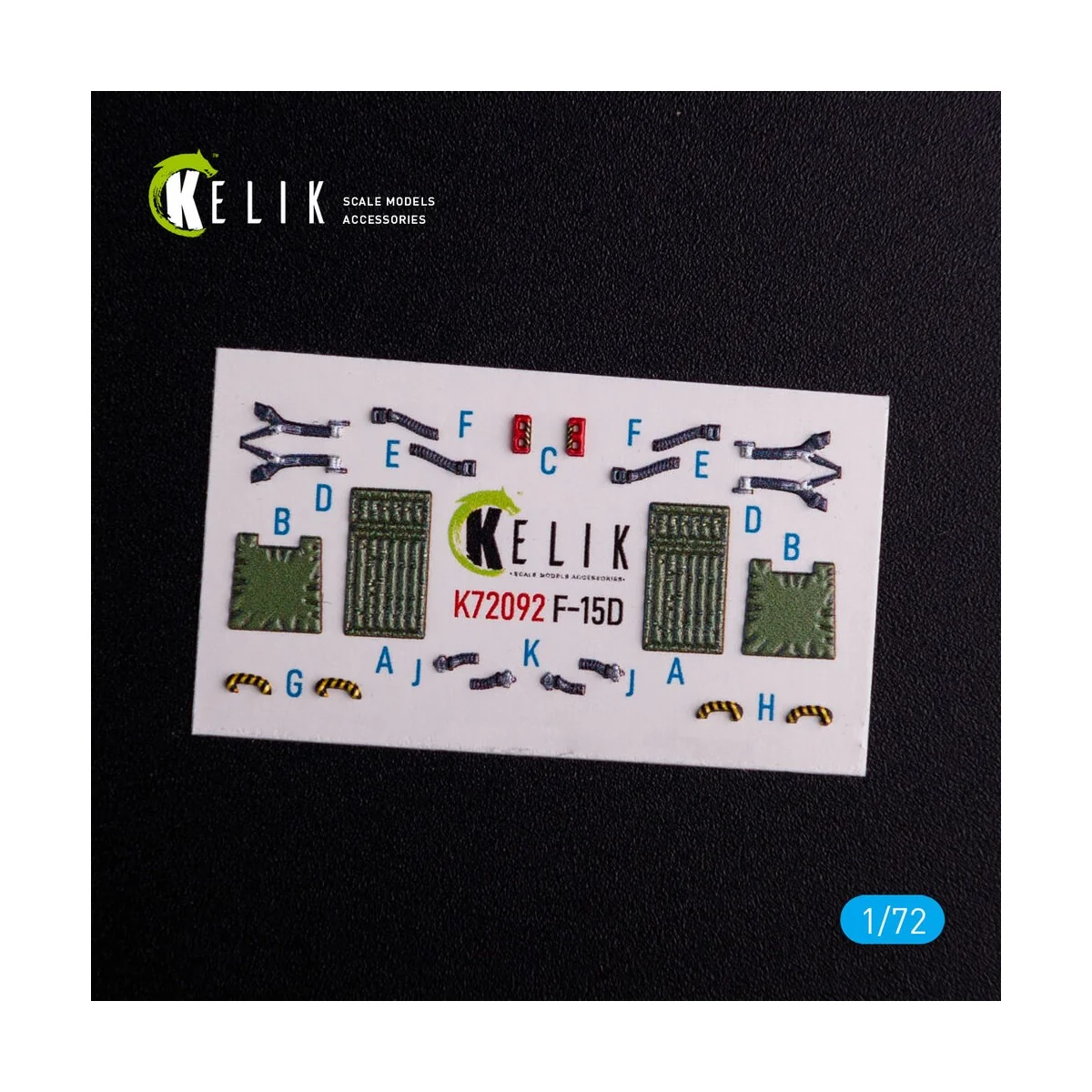 F-15D - interior 3D decals for FineMolds kit, 1/72 - Kelik K72092