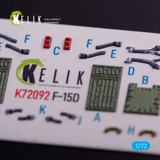 F-15D - interior 3D decals for FineMolds kit, 1/72 - Kelik K72092