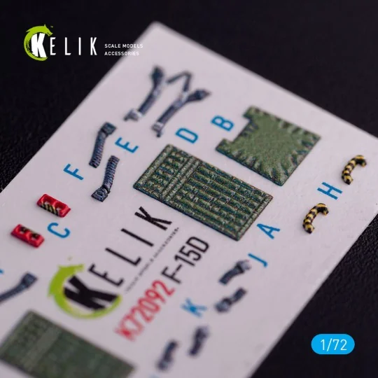 F-15D - interior 3D decals for FineMolds kit, 1/72 - Kelik K72092