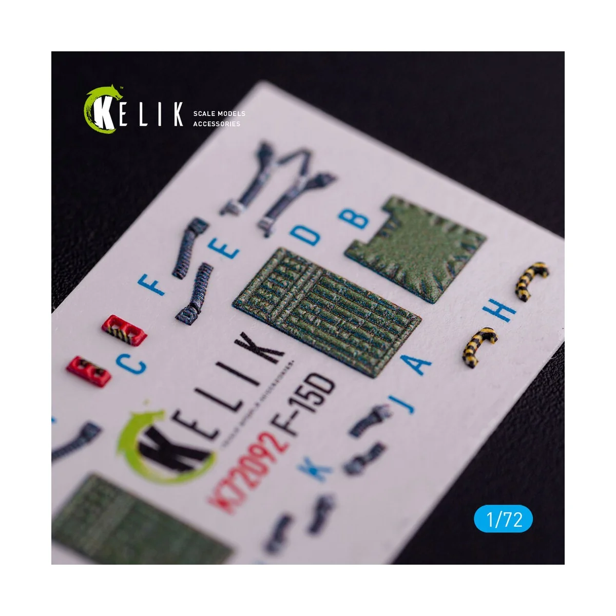 F-15D - interior 3D decals for FineMolds kit, 1/72 - Kelik K72092