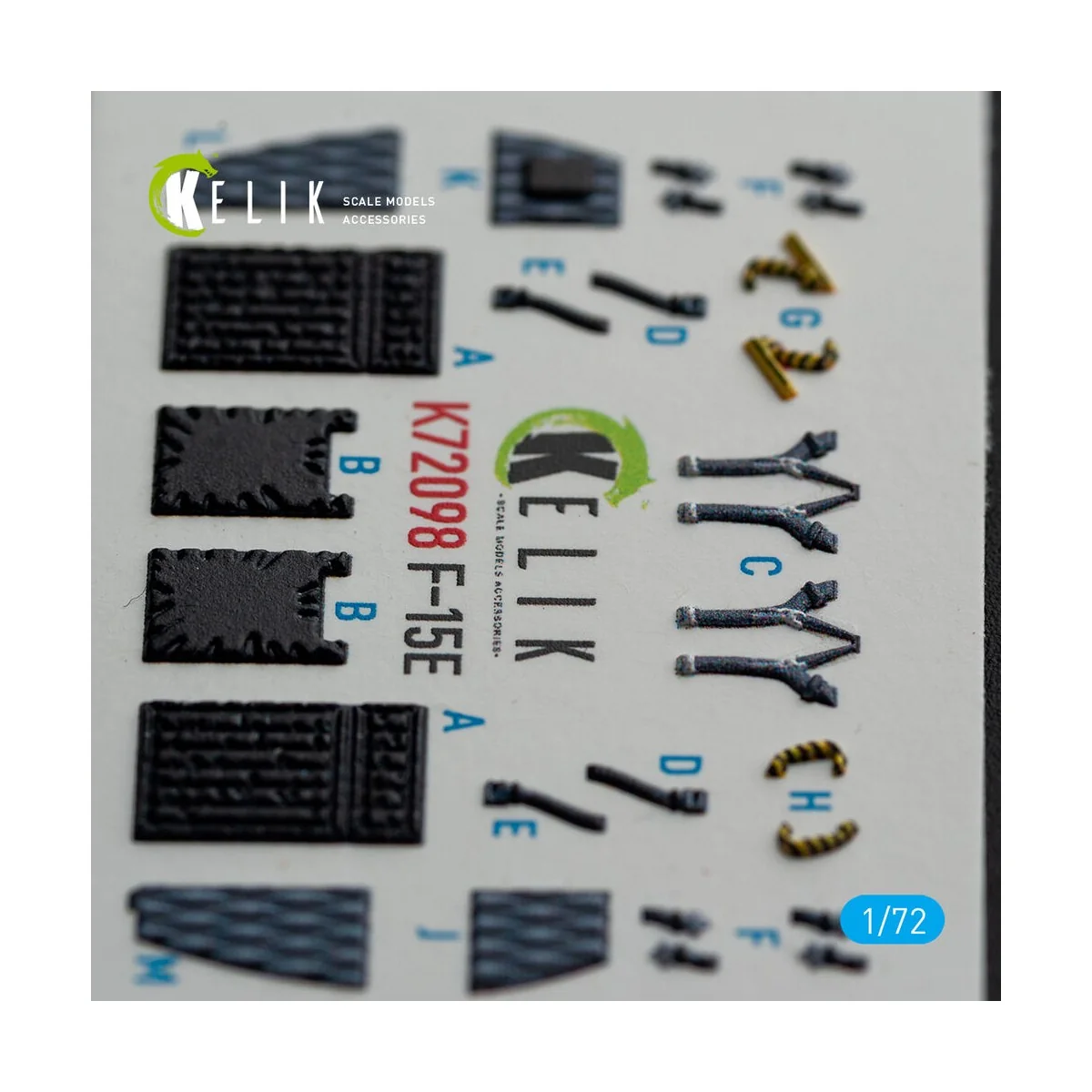 F-15E - interior 3D decals for GWH kit, 1/72 - Kelik K72098