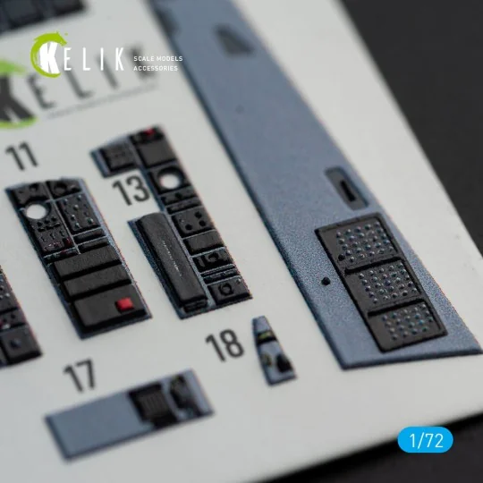 F-15E - interior 3D decals for GWH kit, 1/72 - Kelik K72098