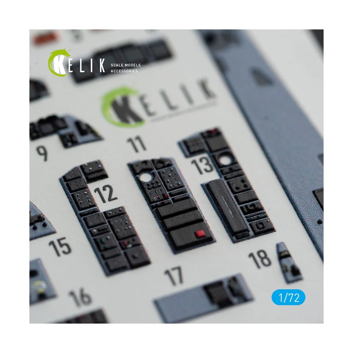 F-15E - interior 3D decals for GWH kit, 1/72 - Kelik K72098