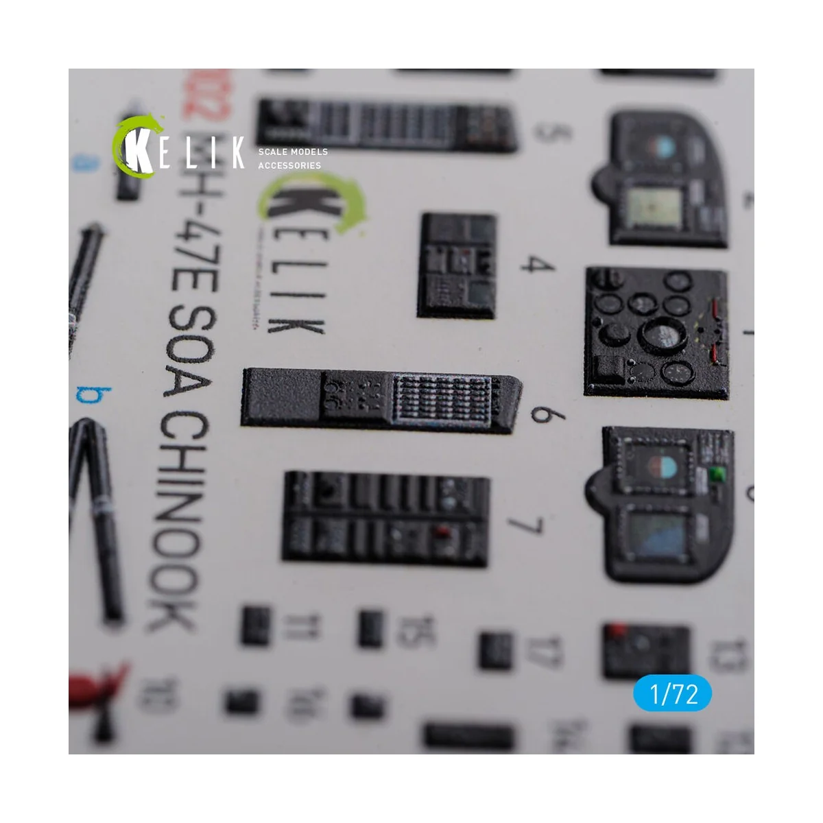MH-47E interior 3D decals for Italeri kit, 1/72 - Kelik K72102