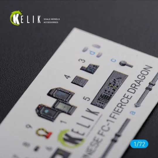 Chinese FC-1 Fierce Dragon interior 3D decals for Trumpeter kit, 1/...