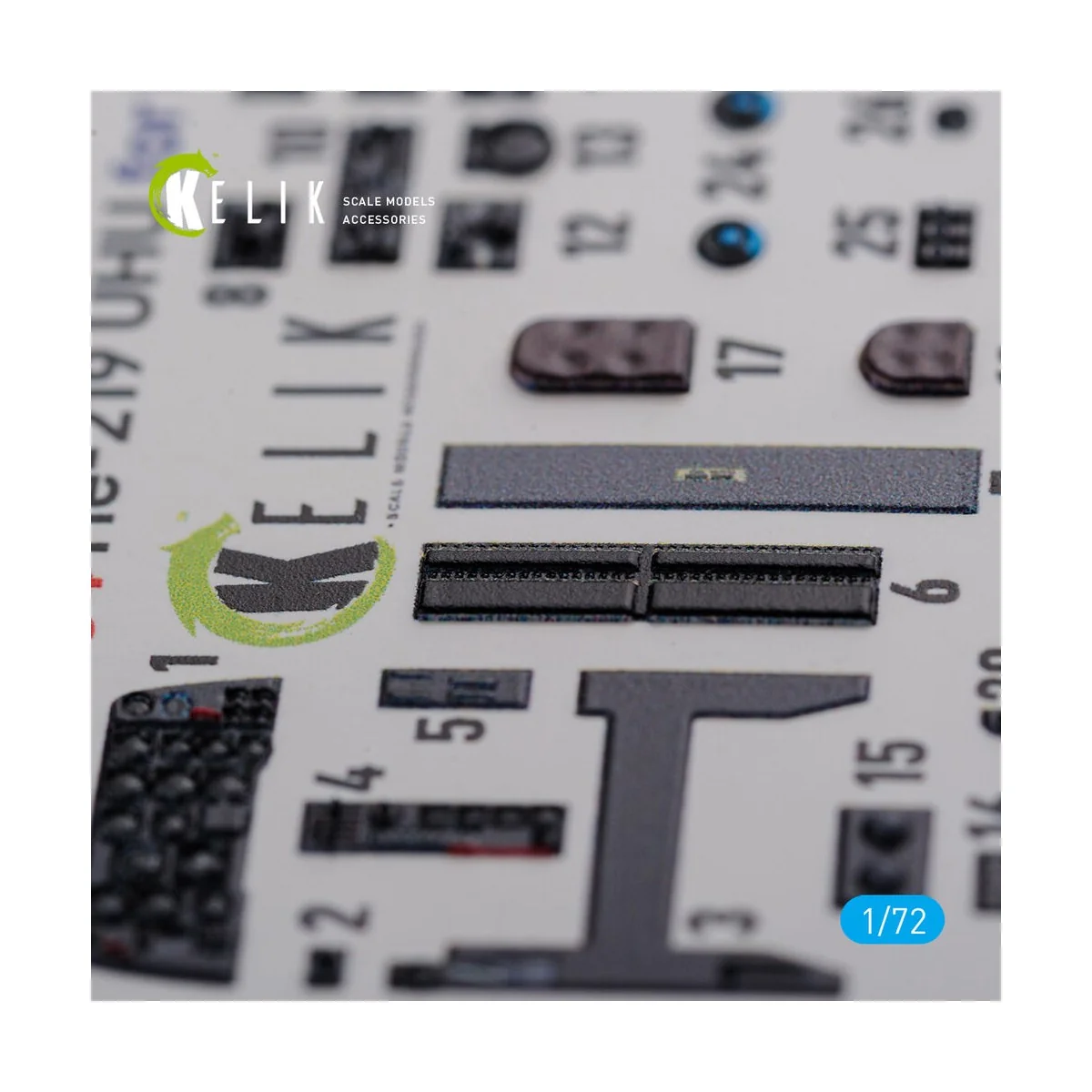 HE-219 UHU interior 3D decals for Dragon kit, 1/72 - Kelik K72104