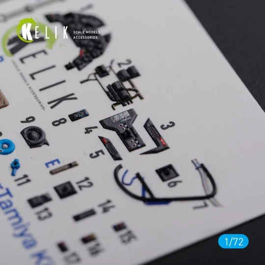 BF109 G-6 interior 3D decals for Tamiya kit, 1/72 - Kelik K72105