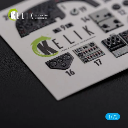 KI-21 interior 3D decals for ICM kit, 1/72 - Kelik K72107