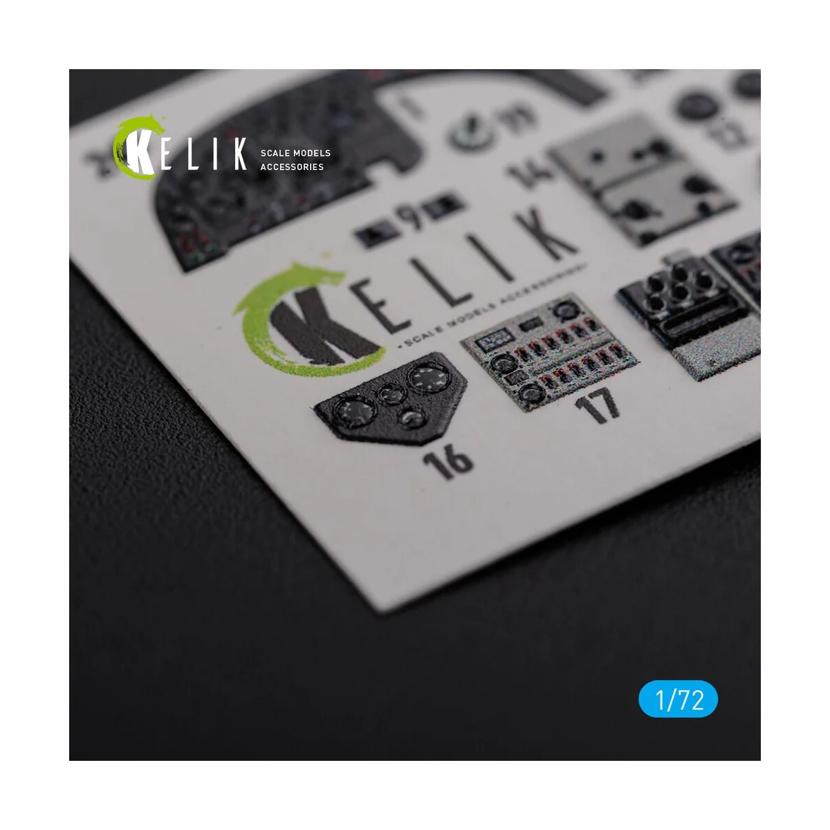 KI-21 interior 3D decals for ICM kit, 1/72 - Kelik K72107