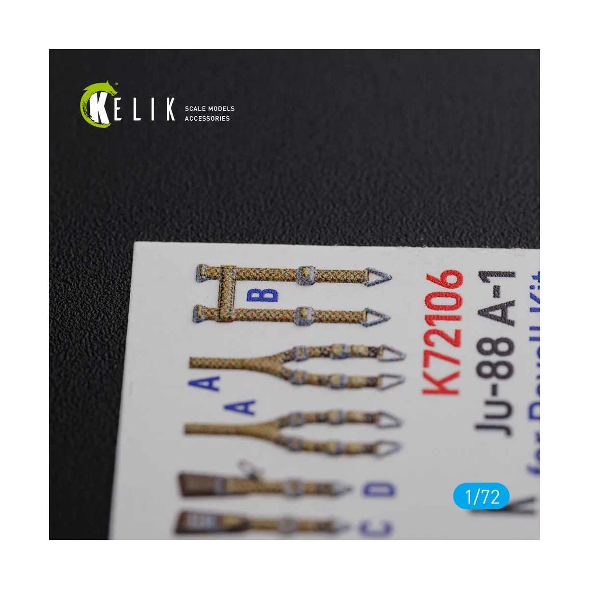 Ju-88 A-1 interior 3D decals for Revell kit, 1/72 - Kelik K72106