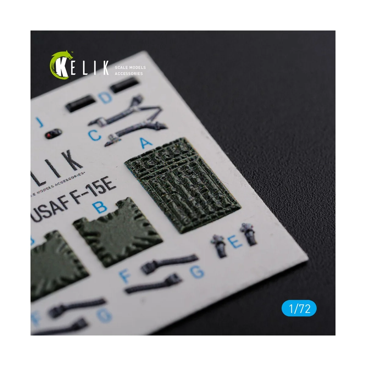 F-15E interior 3D decals for Academy kit, 1/72 - Kelik K72111