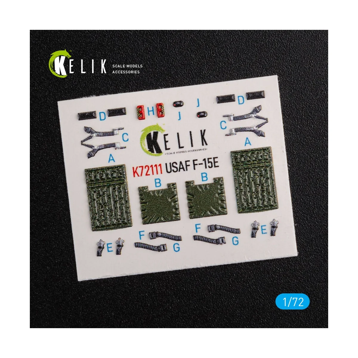 F-15E interior 3D decals for Academy kit, 1/72 - Kelik K72111