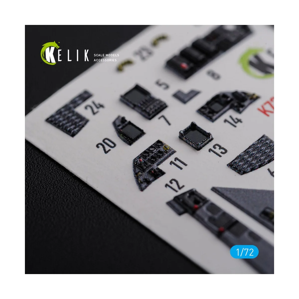 F-15E interior 3D decals for Academy kit, 1/72 - Kelik K72111