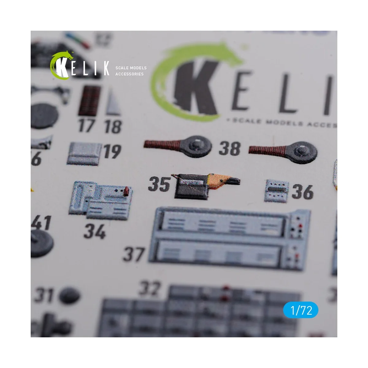 F-106A Delta Dart interior 3D decals for Meng kit, 1/72 - Kelik K72112