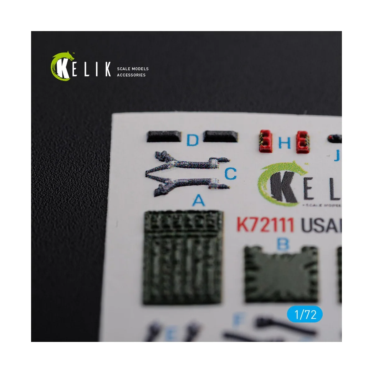 F-15E interior 3D decals for Academy kit, 1/72 - Kelik K72111