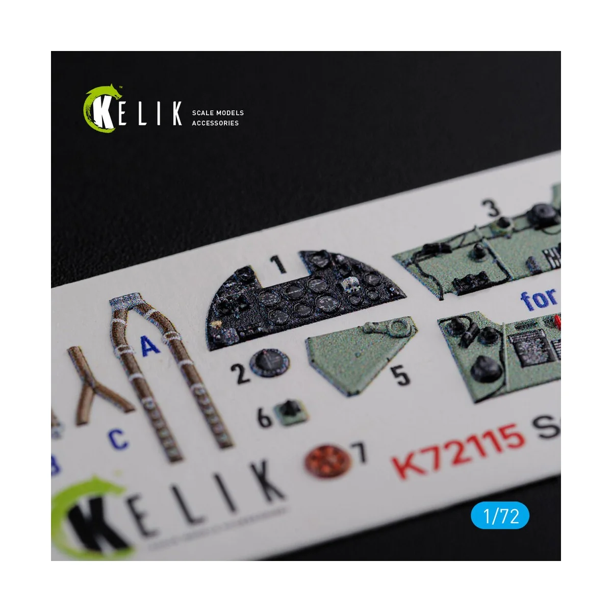 Sea Hurricane Mk I interior 3D decals for Arma Hobby kit, 1/72 - Ke...