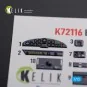 He-111 H6 interior 3D decals for Airfix kit, 1/72 - Kelik K72116
