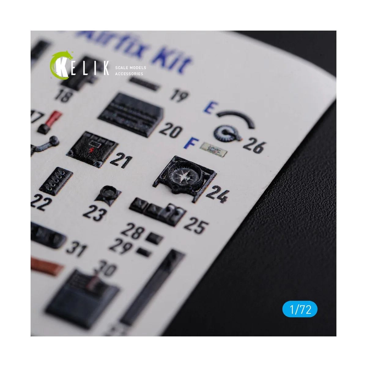 He-111 H6 interior 3D decals for Airfix kit, 1/72 - Kelik K72116