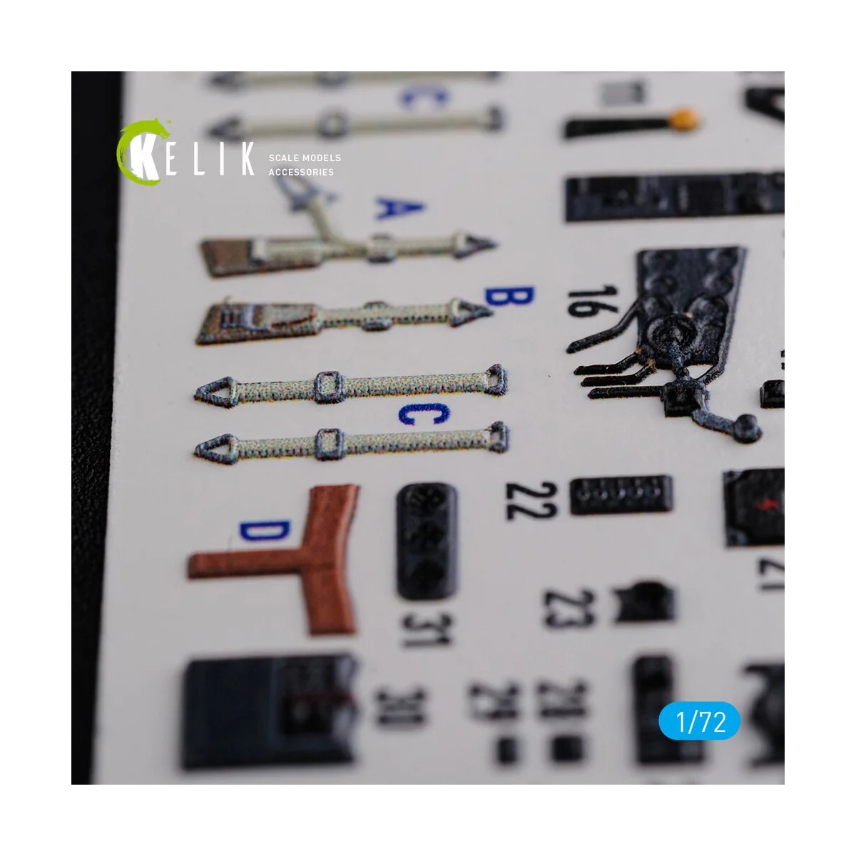 He-111 H6 interior 3D decals for Airfix kit, 1/72 - Kelik K72116